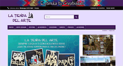 Desktop Screenshot of latiendadelarte.com.co